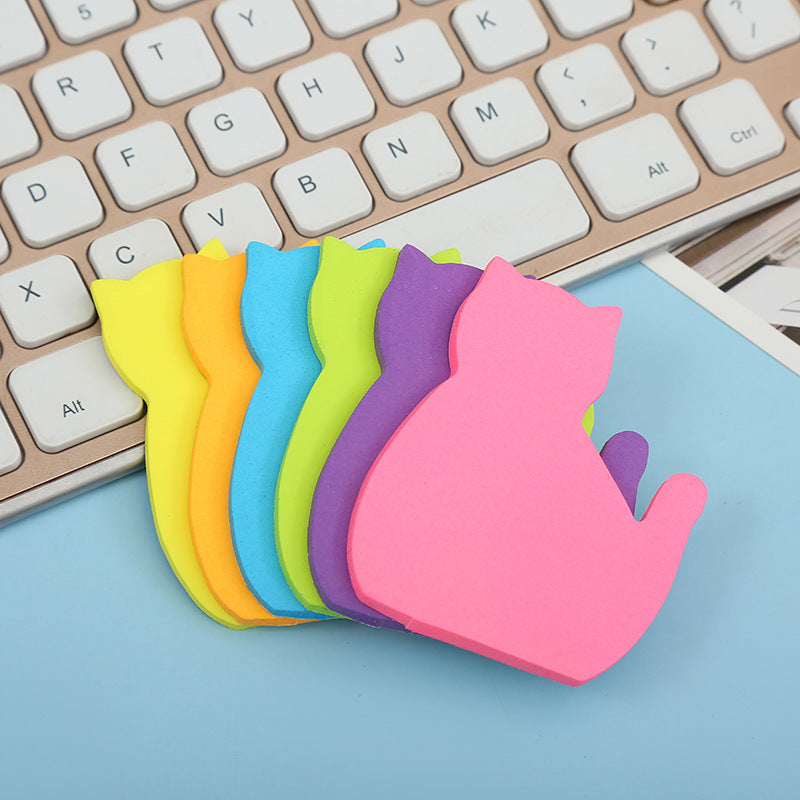 Cartoon Cat Note Paper Note Sticker
