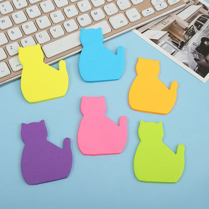 Cartoon Cat Note Paper Note Sticker