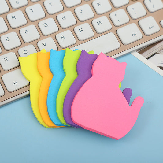 Cartoon Cat Note Paper Note Sticker